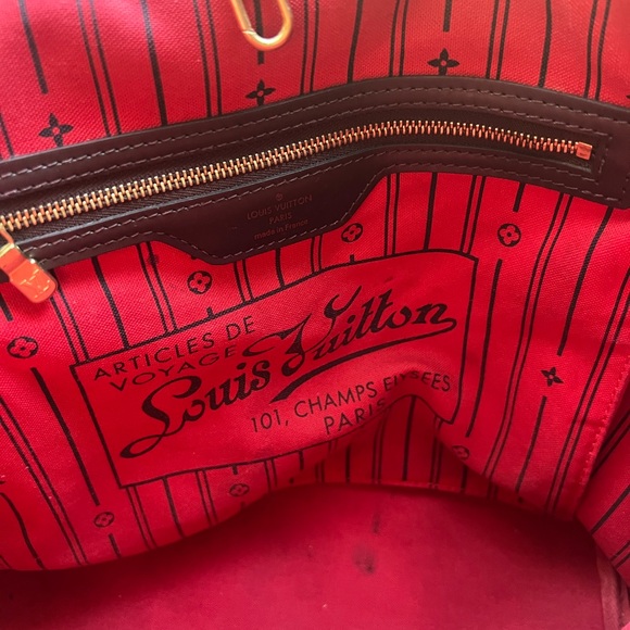 Authentic Damier Ebene Neverfull MM - Picture 9 of 16